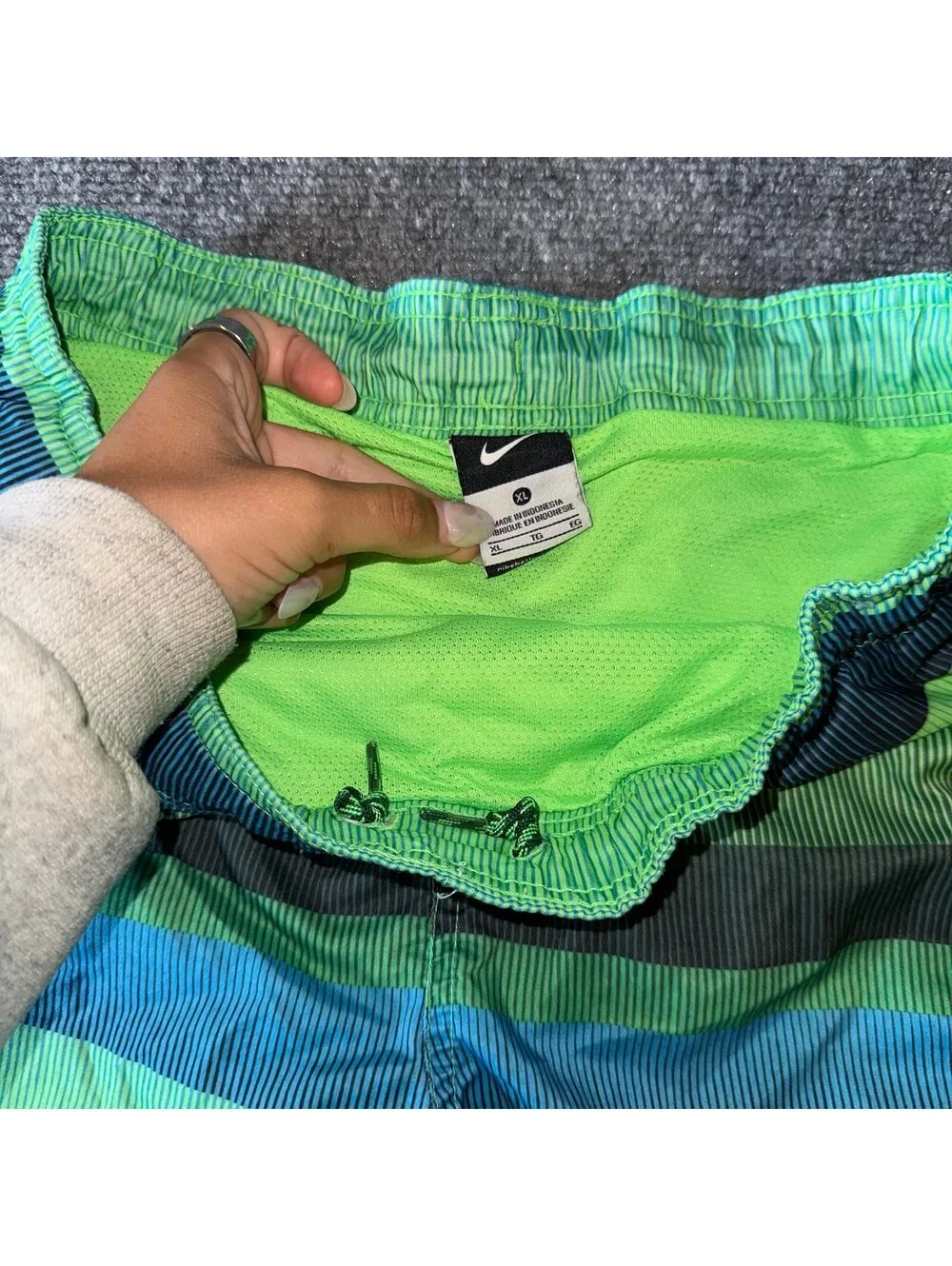 Nike Multicolor Lined Swim Trunks Mens XL Vtg y2k 90s Rare